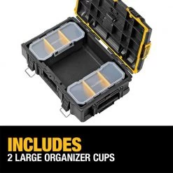 DEWALT TOUGHSYSTEM 2.0 22 in. Small Tool Box with Bonus 22 in. Medium Tool Box, 24 in. Mobile Tool Box, and Shallow Tool Tray -DEWALT Shop black dewalt modular tool storage systems dwst08165005010 1f 1000