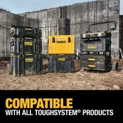 DEWALT TOUGHSYSTEM 2.0 22 in. Small Tool Box with Bonus 22 in. Medium Tool Box, 24 in. Mobile Tool Box, and Shallow Tool Tray -DEWALT Shop black dewalt modular tool storage systems dwst08165005010 4f 1000