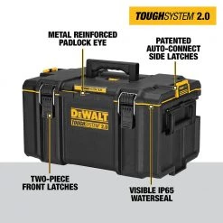 DEWALT TOUGHSYSTEM 2.0 22 in. Small Tool Box with Bonus 22 in. Medium Tool Box, 24 in. Mobile Tool Box, and Shallow Tool Tray -DEWALT Shop black dewalt modular tool storage systems dwst08165005010 a0 1000