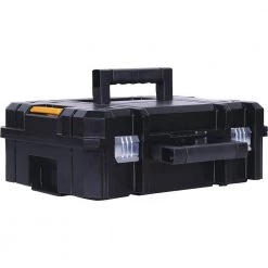 DEWALT TSTAK II 13 in. Stackable Flat Top Tool Storage Case -DEWALT Shop black dewalt modular tool storage systems dwst17807 c3 1000
