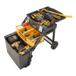 DEWALT 16 in. 4-in-1 Cantilever Tool Box Mobile Work Center -DEWALT Shop black dewalt portable tool boxes dwst20880 1d 1000