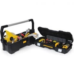 DEWALT 24 in. 2-in-1 Tote with Removable Power Tool Case -DEWALT Shop black dewalt portable tool boxes dwst24070 4f 1000