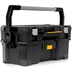 DEWALT 24 in. 2-in-1 Tote with Removable Power Tool Case -DEWALT Shop black dewalt portable tool boxes dwst24070 77 1000