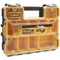 DEWALT 10-Compartment Deep Pro Small Parts Organizer -DEWALT Shop clear black dewalt small parts organizers dwst14825 31 1000