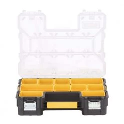 DEWALT 10-Compartment Deep Pro Small Parts Organizer -DEWALT Shop clear black dewalt small parts organizers dwst14825 40 1000
