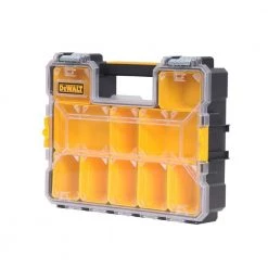 DEWALT 10-Compartment Deep Pro Small Parts Organizer -DEWALT Shop clear black dewalt small parts organizers dwst14825 fa 1000