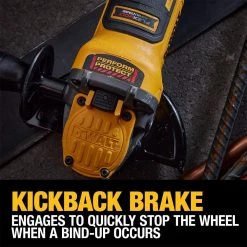 DEWALT 20-Volt MAX Cordless Brushless 4-1/2 to 5 in. Paddle Switch Angle Grinder with FLEXVOLT ADVANTAGE (Tool Only) -DEWALT Shop dewalt angle grinders dcg416b 77 1000