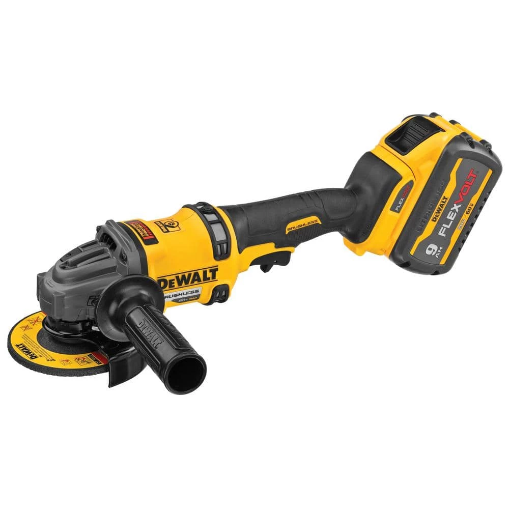 DEWALT FLEXVOLT 60-Volt MAX Cordless Brushless 4-1/2 in. - 6 in. Small Angle Grinder & (1) FLEXVOLT 9.0Ah Battery 4 DEWALT FLEXVOLT 60-Volt MAX Cordless Brushless 4-1/2 in. - 6 in. Small Angle Grinder & (1) FLEXVOLT 9.0Ah Battery - Image 4