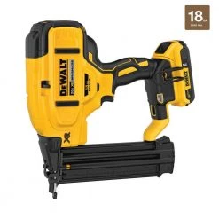 DEWALT 20-Volt Max Lithium-Ion 18-Gauge Cordless Brad Nailer Kit -DEWALT Shop dewalt brad nailers dcn680d1 1d 1000