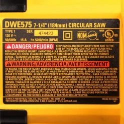 DEWALT 15 Amp Corded 7-1/4 in. Lightweight Circular Saw -DEWALT Shop dewalt circular saws dwe575 4f 1000