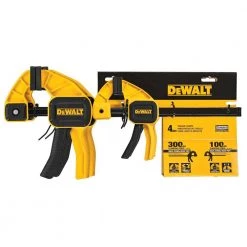 DEWALT Medium and Large Trigger Clamp (4-Pack) 10 DEWALT Medium and Large Trigger Clamp (4-Pack) -DEWALT Shop dewalt clamp sets dwht83196 a0 1000