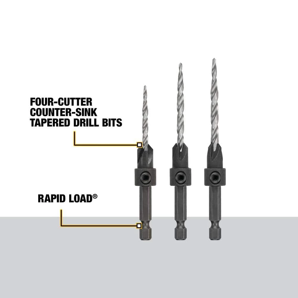 DEWALT Steel Countersink Set (3-Piece) 2 DEWALT Steel Countersink Set (3-Piece) - Image 2