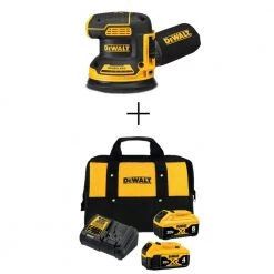 DEWALT 20-Volt MAX XR Cordless Brushless 5 in. Random Orbital Sander with (1) Battery 6.0Ah, (1) Battery 4.0Ah & Charger -DEWALT Shop dewalt disc sanders dcw210bdcb246ck d4 1000