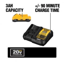DEWALT 20-Volt MAX XR Cordless Brushless 5 in. Random Orbital Sander with (1) 20-Volt Battery 3.0Ah & Charger -DEWALT Shop dewalt disc sanders dcw210bw230c a0 1000