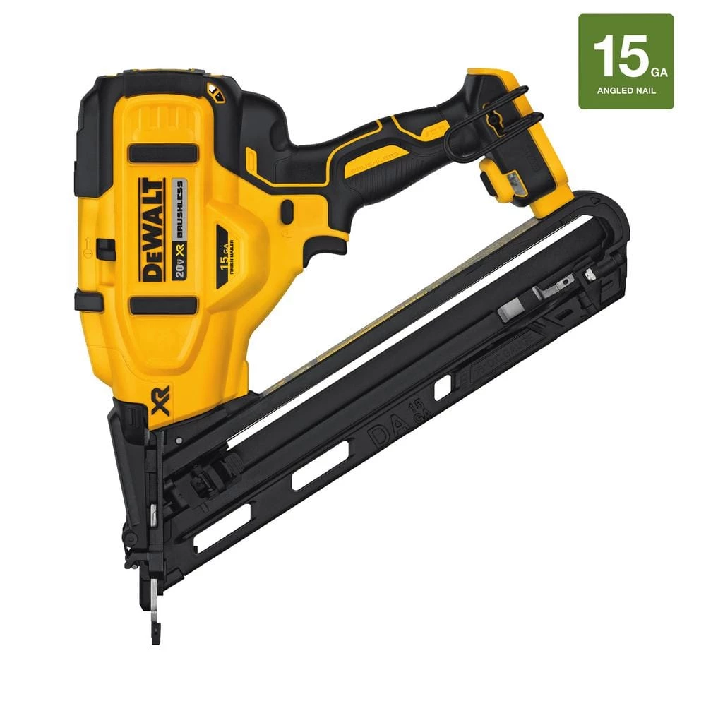 DEWALT 20-Volt MAX XR Lithium-Ion Cordless 15-Gauge Angled Finish Nailer (Tool-Only) 11 DEWALT 20-Volt MAX XR Lithium-Ion Cordless 15-Gauge Angled Finish Nailer (Tool-Only) - Image 11