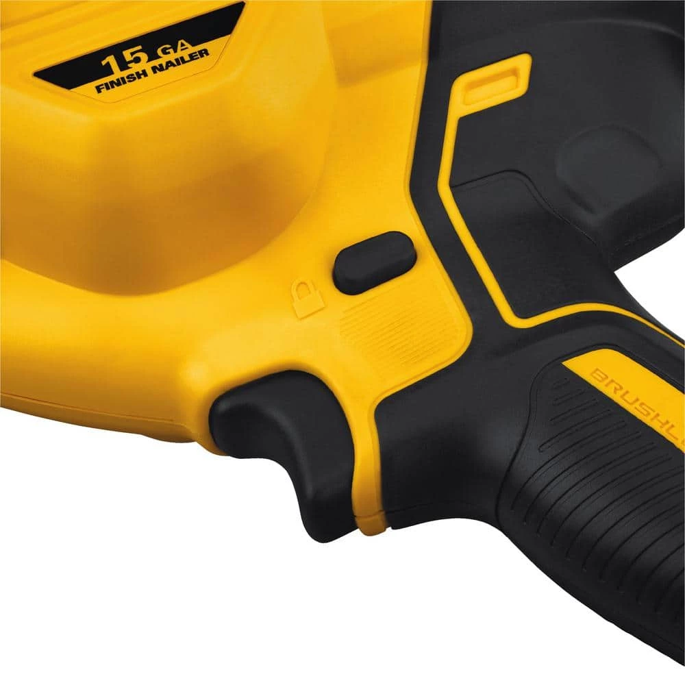 DEWALT 20-Volt MAX XR Lithium-Ion Cordless 15-Gauge Angled Finish Nailer (Tool-Only) 9 DEWALT 20-Volt MAX XR Lithium-Ion Cordless 15-Gauge Angled Finish Nailer (Tool-Only) - Image 9