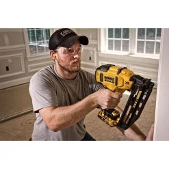 DEWALT 20-Volt Max 16-Gauge Cordless Angled Finish Nailer Kit -DEWALT Shop dewalt finishing nailers dcn660d1 44 1000