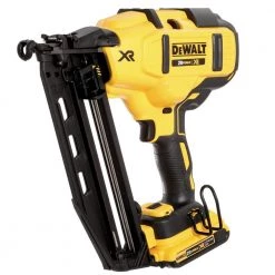 DEWALT 20-Volt Max 16-Gauge Cordless Angled Finish Nailer Kit -DEWALT Shop dewalt finishing nailers dcn660d1 77 1000