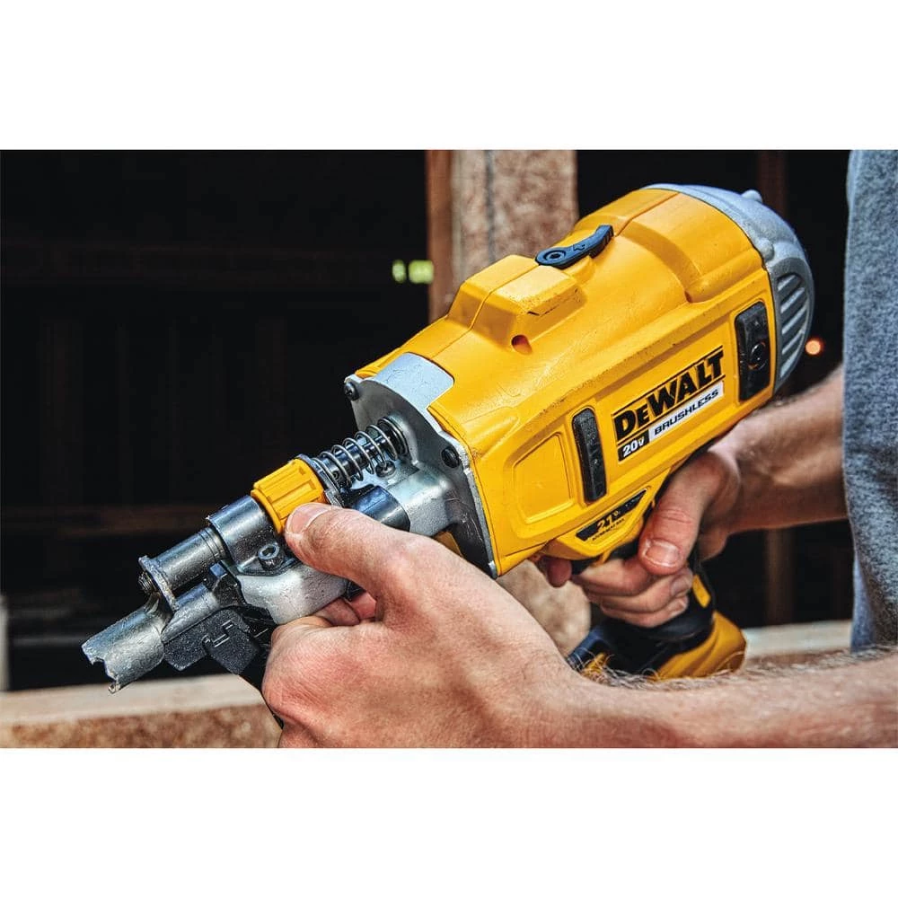 DEWALT 20-Volt MAX XR Lithium-Ion Cordless Brushless 2-Speed 21° Plastic Collated Framing Nailer (Tool Only) 8 DEWALT 20-Volt MAX XR Lithium-Ion Cordless Brushless 2-Speed 21° Plastic Collated Framing Nailer (Tool Only) - Image 8