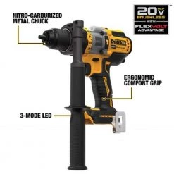 DEWALT 20-Volt MAX Brushless Cordless 1/2 in. Hammer Drill/Driver with FLEXVOLT ADVANTAGE (Tool Only) 13 DEWALT 20-Volt MAX Brushless Cordless 1/2 in. Hammer Drill/Driver with FLEXVOLT ADVANTAGE (Tool Only) -DEWALT Shop dewalt hammer drills dcd999b 40 1000