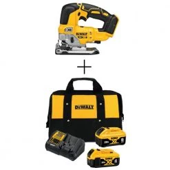 DEWALT 20-Volt MAX XR Cordless Brushless Jigsaw with (1) 20-Volt Battery 6.0Ah, (1) 20-Volt Battery 4.0Ah & Charger -DEWALT Shop dewalt jigsaws dcs334bdcb246ck d4 1000