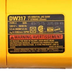 DEWALT 5.5 Amp Corded Jig Saw Kit -DEWALT Shop dewalt jigsaws dw317k 4f 1000