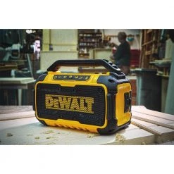 DEWALT 20-Volt MAX Bluetooth Speaker with20-Volt MAX XR Premium Lithium-Ion 6.0 Ah and 4.0 Ah Starter Kit -DEWALT Shop dewalt jobsite audio dcb246ckwdcr010 31 1000