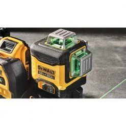 DEWALT 20-Volt/12-Volt Lithium-Ion Cross-Line Laser Level Kit with 2 Ah Battery, Charger and Case -DEWALT Shop dewalt laser level dcle34030g 4f 1000