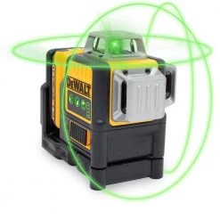 DEWALT 12-Volt MAX Lithium-Ion 100 ft. Green Self-Leveling 3-Beam 360 Degree Laser Level with 2.0Ah Battery, Charger & Case -DEWALT Shop dewalt laser level dw089lg 40 1000