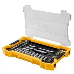 DEWALT 1/4 in. and 3/8 in. Drive Mechanics Tool Set with Toughsystem Trays (131-Piece) -DEWALT Shop dewalt mechanics tool sets dwmt45402 1d 1000