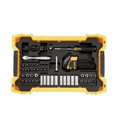 DEWALT 1/4 in. and 3/8 in. Drive Mechanics Tool Set with Toughsystem Trays (131-Piece)