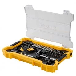 DEWALT 1/4 in. and 3/8 in. Drive Mechanics Tool Set with Toughsystem Trays (131-Piece) -DEWALT Shop dewalt mechanics tool sets dwmt45402 a0 1000