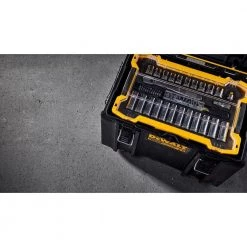 DEWALT 3/8 in. and 1/2 in. Drive Mechanics Tool Set with Toughsystem Trays (85-Piece) -DEWALT Shop dewalt mechanics tool sets dwmt45403 44 1000