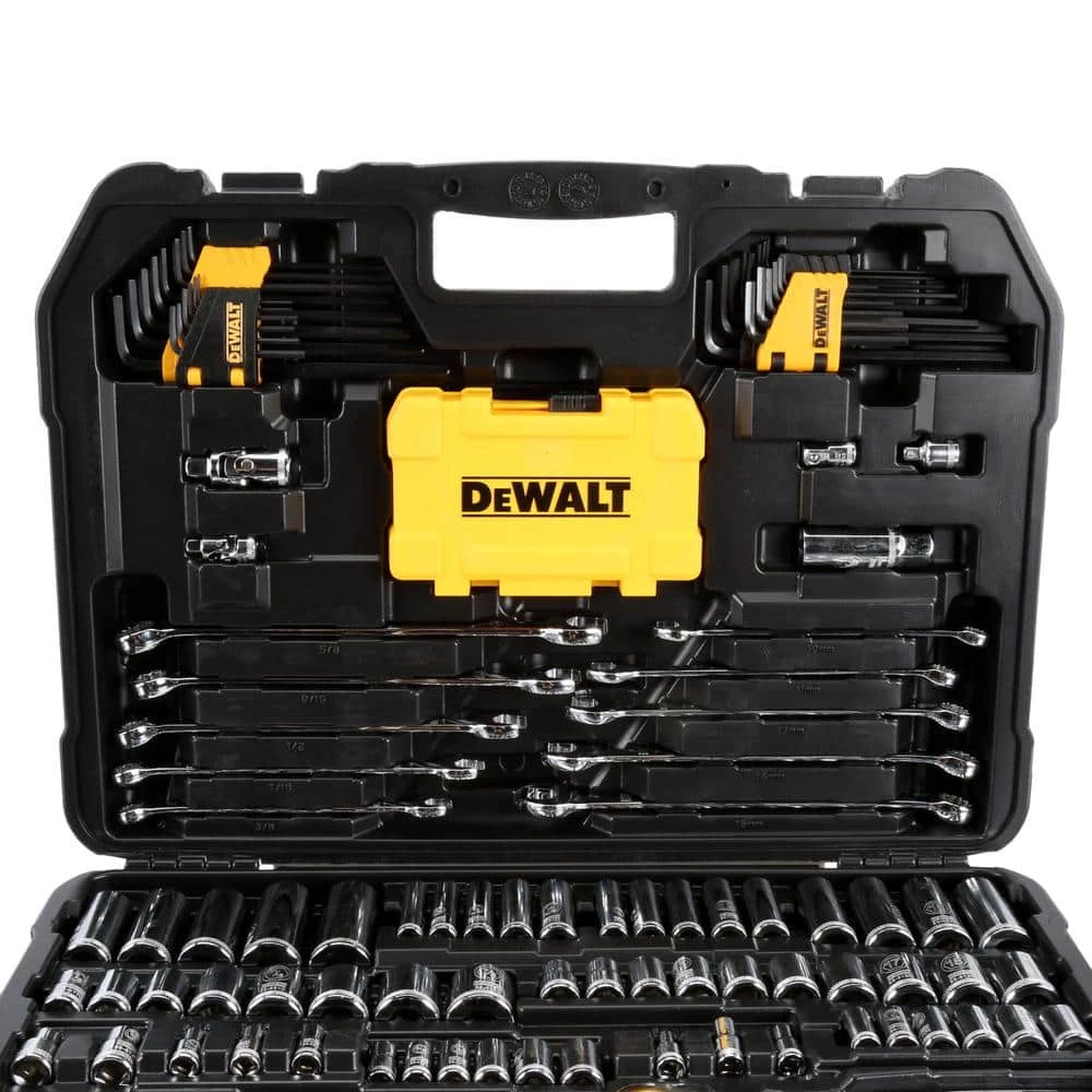 DEWALT 1/4 in. x 3/8 in. Drive Polished Chrome Mechanics Tool Set (142-Piece) 5 DEWALT 1/4 in. x 3/8 in. Drive Polished Chrome Mechanics Tool Set (142-Piece) - Image 5