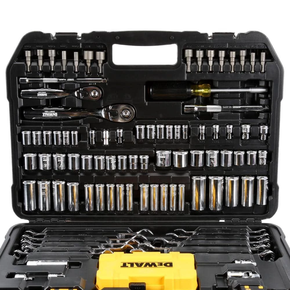 DEWALT 1/4 in. x 3/8 in. Drive Polished Chrome Mechanics Tool Set (142-Piece) 4 DEWALT 1/4 in. x 3/8 in. Drive Polished Chrome Mechanics Tool Set (142-Piece) - Image 4
