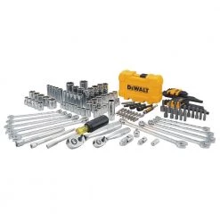 DEWALT 1/4 in. x 3/8 in. Drive Polished Chrome Mechanics Tool Set (142-Piece) 15 DEWALT 1/4 in. x 3/8 in. Drive Polished Chrome Mechanics Tool Set (142-Piece) -DEWALT Shop dewalt mechanics tool sets dwmt73802 c3 1000