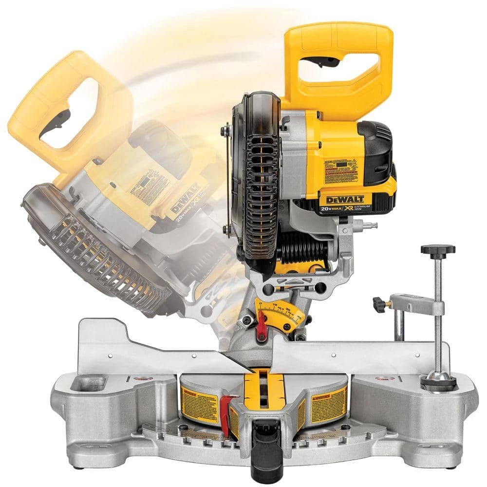 DEWALT 20-Volt MAX Cordless 7-1/4 in. Sliding Miter Saw with (1) 20-Volt Battery 4.0Ah 8 DEWALT 20-Volt MAX Cordless 7-1/4 in. Sliding Miter Saw with (1) 20-Volt Battery 4.0Ah - Image 8