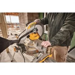 DEWALT 15 Amp Corded 12 in. Single Bevel Compound Miter Saw -DEWALT Shop dewalt miter saws dws715 1d 1000