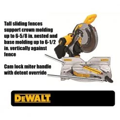 DEWALT 15 Amp Corded 12 in. Compound Double Bevel Miter Saw -DEWALT Shop dewalt miter saws dws716 40 1000