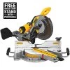 DEWALT 15 Amp Corded 12 in. Double Bevel Sliding Compound Miter Saw, Blade Wrench and Material Clamp