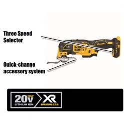 DEWALT 20V MAX XR Cordless Brushless 3-Speed Oscillating Multi-Tool with 20V MAX XR Premium Lithium-Ion 6.0Ah & 4.0Ah Batteries -DEWALT Shop dewalt oscillating tools dcb246ckwcs356b c3 1000