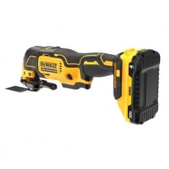 DEWALT ATOMIC 20-Volt MAX Lithium-Ion Cordless Oscillating Tool Kit with 4.0 Ah Battery, Charger and Kit Bag -DEWALT Shop dewalt oscillating tools dcs354q1 76 1000