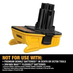 DEWALT 18-Volt to 20-Volt MAX Lithium-Ion Battery Adapter Kit (2-Pack) 17 DEWALT 18-Volt to 20-Volt MAX Lithium-Ion Battery Adapter Kit (2-Pack) -DEWALT Shop dewalt outdoor power batteries chargers dca2203c 1d 1000 1