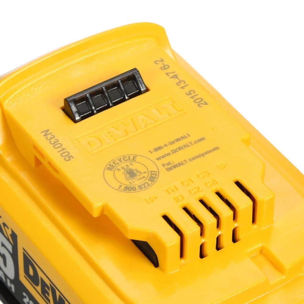 DEWALT 20-Volt MAX XR Premium Lithium-Ion 5.0Ah Battery Pack (2-Pack) 5 DEWALT 20-Volt MAX XR Premium Lithium-Ion 5.0Ah Battery Pack (2-Pack) - Image 5