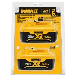 DEWALT 20-Volt MAX XR Premium Lithium-Ion 6.0Ah Battery Pack (2-Pack) 10 DEWALT 20-Volt MAX XR Premium Lithium-Ion 6.0Ah Battery Pack (2-Pack) -DEWALT Shop dewalt outdoor power batteries chargers dcb206 2 40 1000