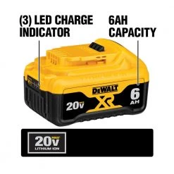 DEWALT 20V MAX XR Premium Lithium-Ion 6.0Ah Battery, 20V MAX XR 5.0Ah Battery, 20V MAX XR 4.0Ah Battery & 20V MAX 2.0Ah Battery -DEWALT Shop dewalt outdoor power batteries chargers dcb346 3wdcb205 40 1000
