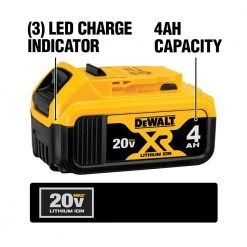 DEWALT 20V MAX XR Premium Lithium-Ion 6.0Ah Battery, 20V MAX XR 5.0Ah Battery, 20V MAX XR 4.0Ah Battery & 20V MAX 2.0Ah Battery -DEWALT Shop dewalt outdoor power batteries chargers dcb346 3wdcb205 a0 1000