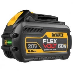 DEWALT FLEXVOLT 20-Volt/60-Volt MAX Lithium-Ion 6.0Ah Battery Pack 20 DEWALT FLEXVOLT 20-Volt/60-Volt MAX Lithium-Ion 6.0Ah Battery Pack -DEWALT Shop dewalt outdoor power batteries chargers dcb606 1f 1000