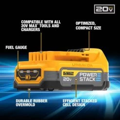 DEWALT 20-Volt MAX POWERSTACK Compact Battery (2-Pack) -DEWALT Shop dewalt outdoor power batteries chargers dcbp034 2 c3 1000