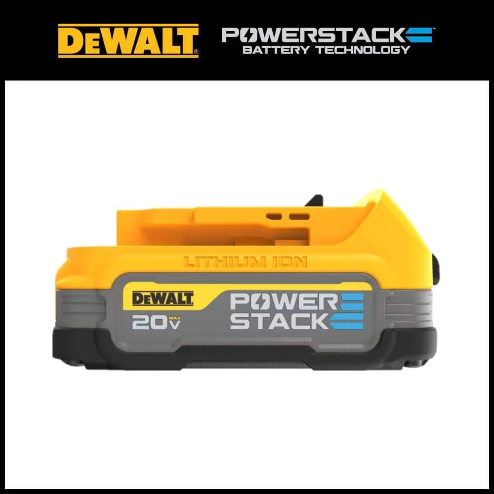 DEWALT 20-Volt MAX POWERSTACK Compact Battery 1 DEWALT 20-Volt MAX POWERSTACK Compact Battery